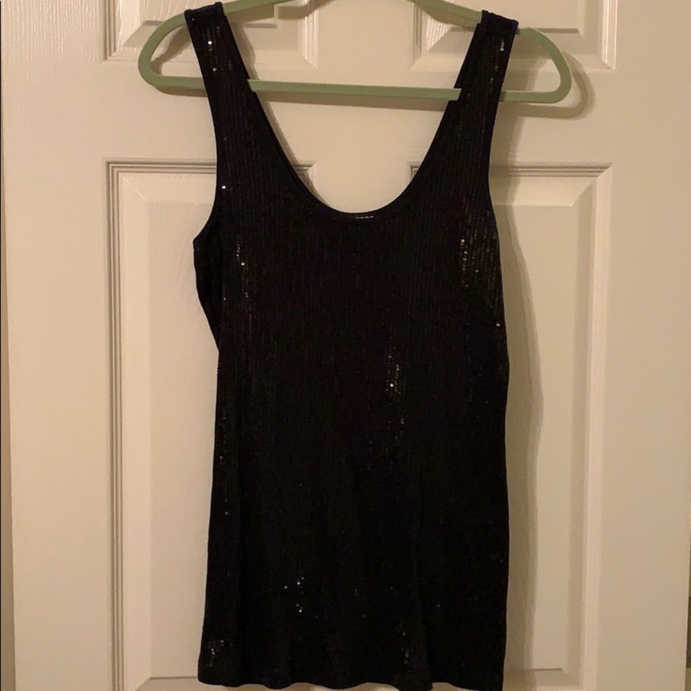 Black tank top